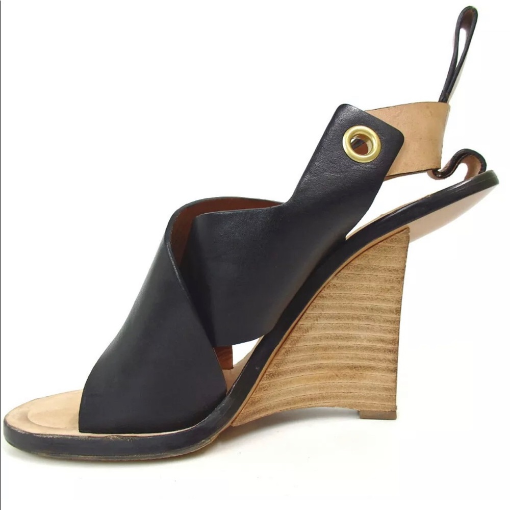 Chloe wedges sandals leather - Picture 5 of 8